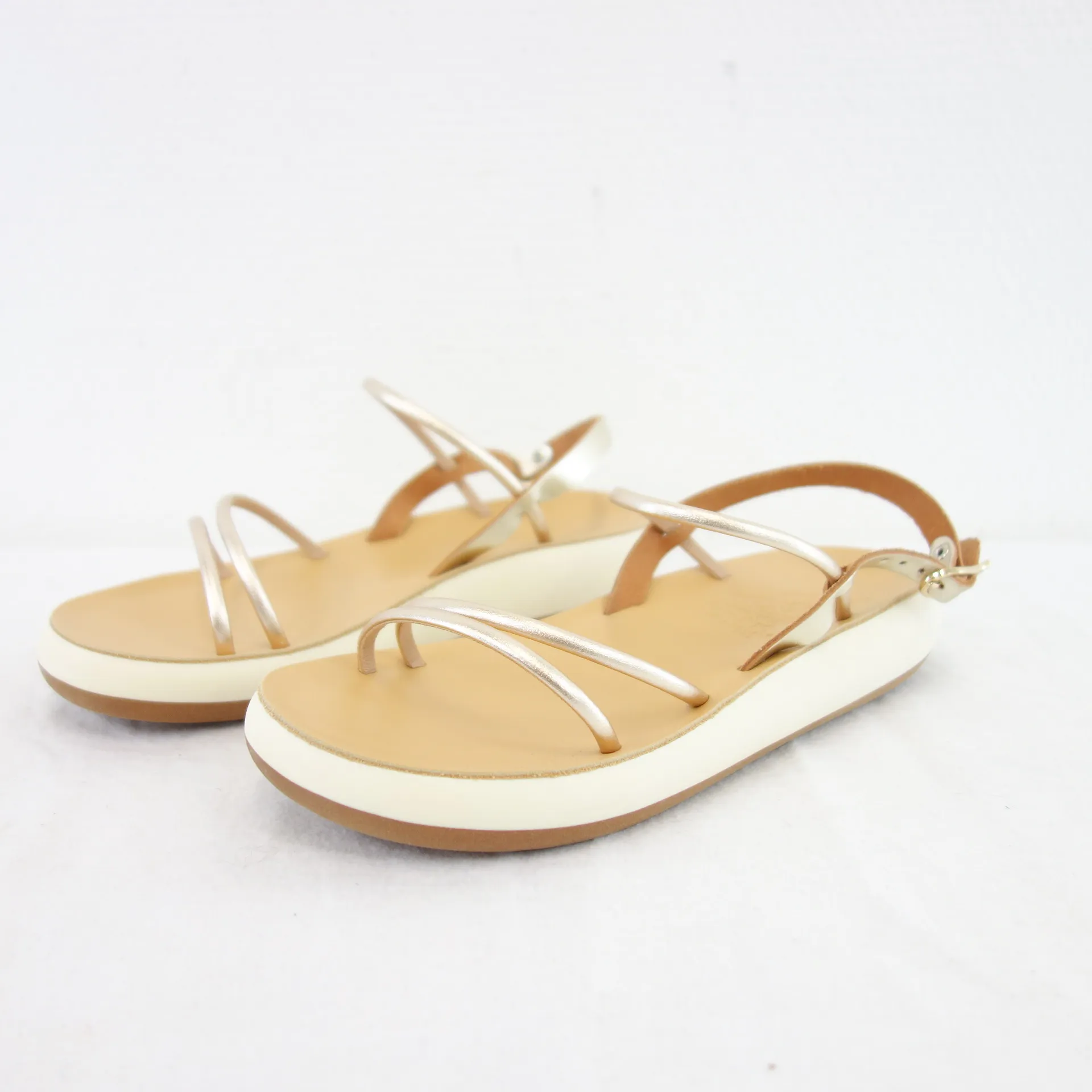 ANCIENT GREEK SANDALS Riemchen Leder Sandalen Gold 36