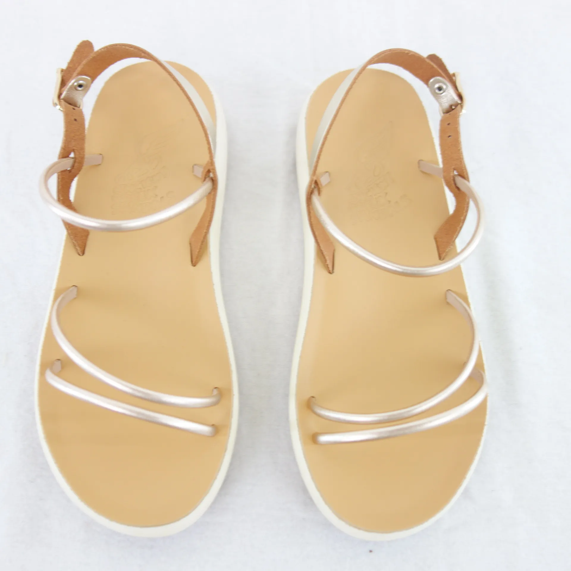 ANCIENT GREEK SANDALS Riemchen Leder Sandalen Gold 36