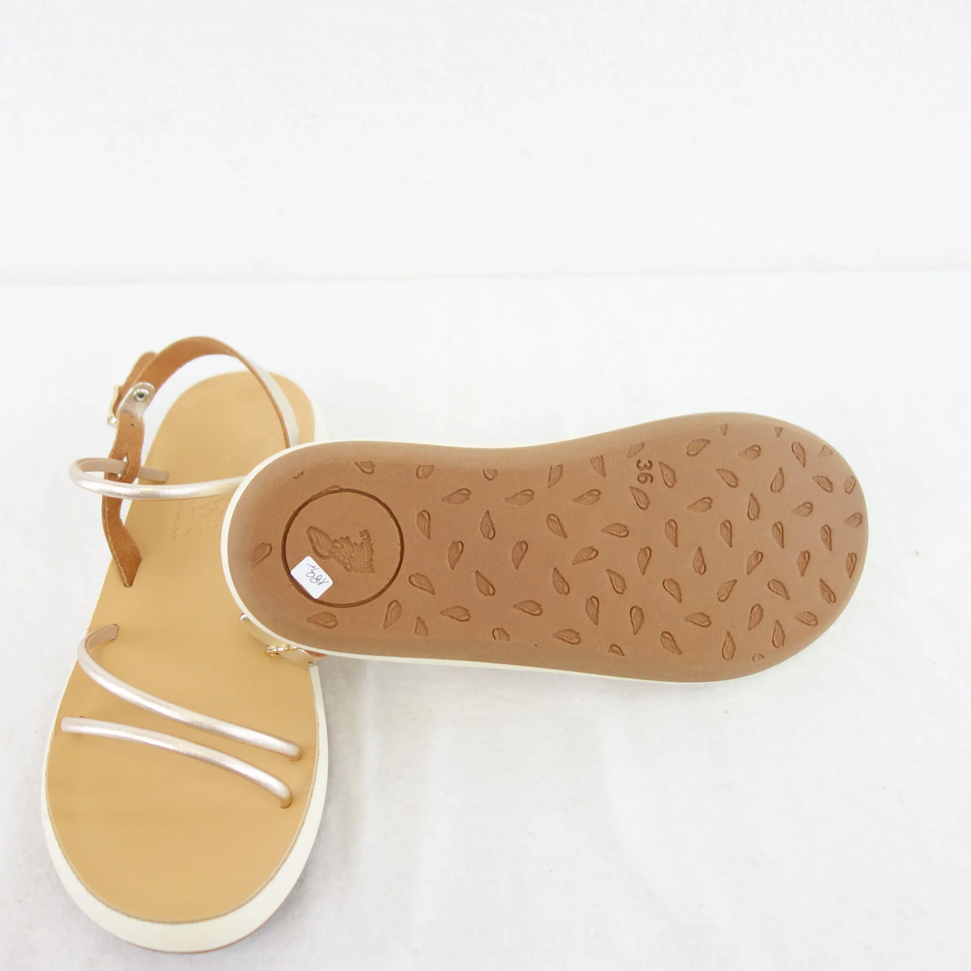 ANCIENT GREEK SANDALS Riemchen Leder Sandalen Gold 36