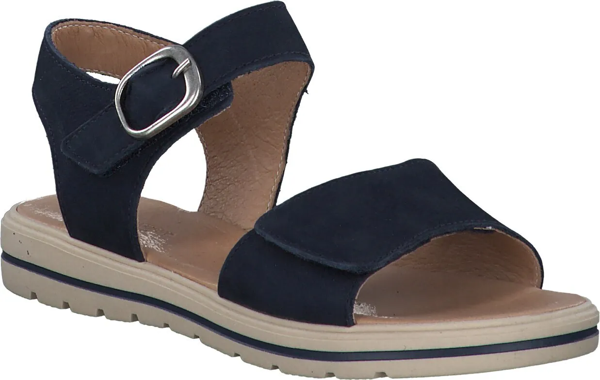 Klett-Sandalen aus Leder 386102935189 (Blau)