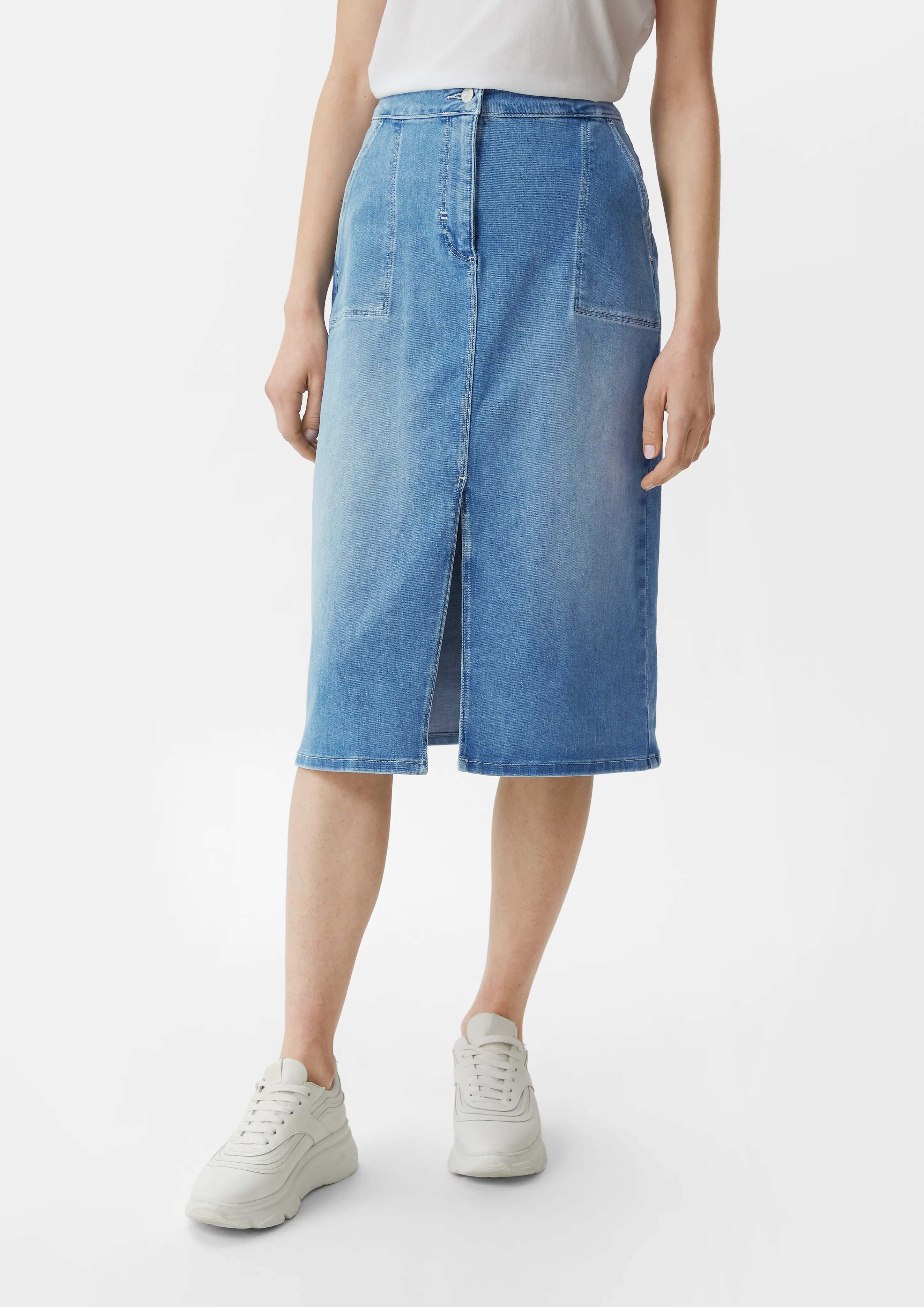 Midi-Rock aus Denim