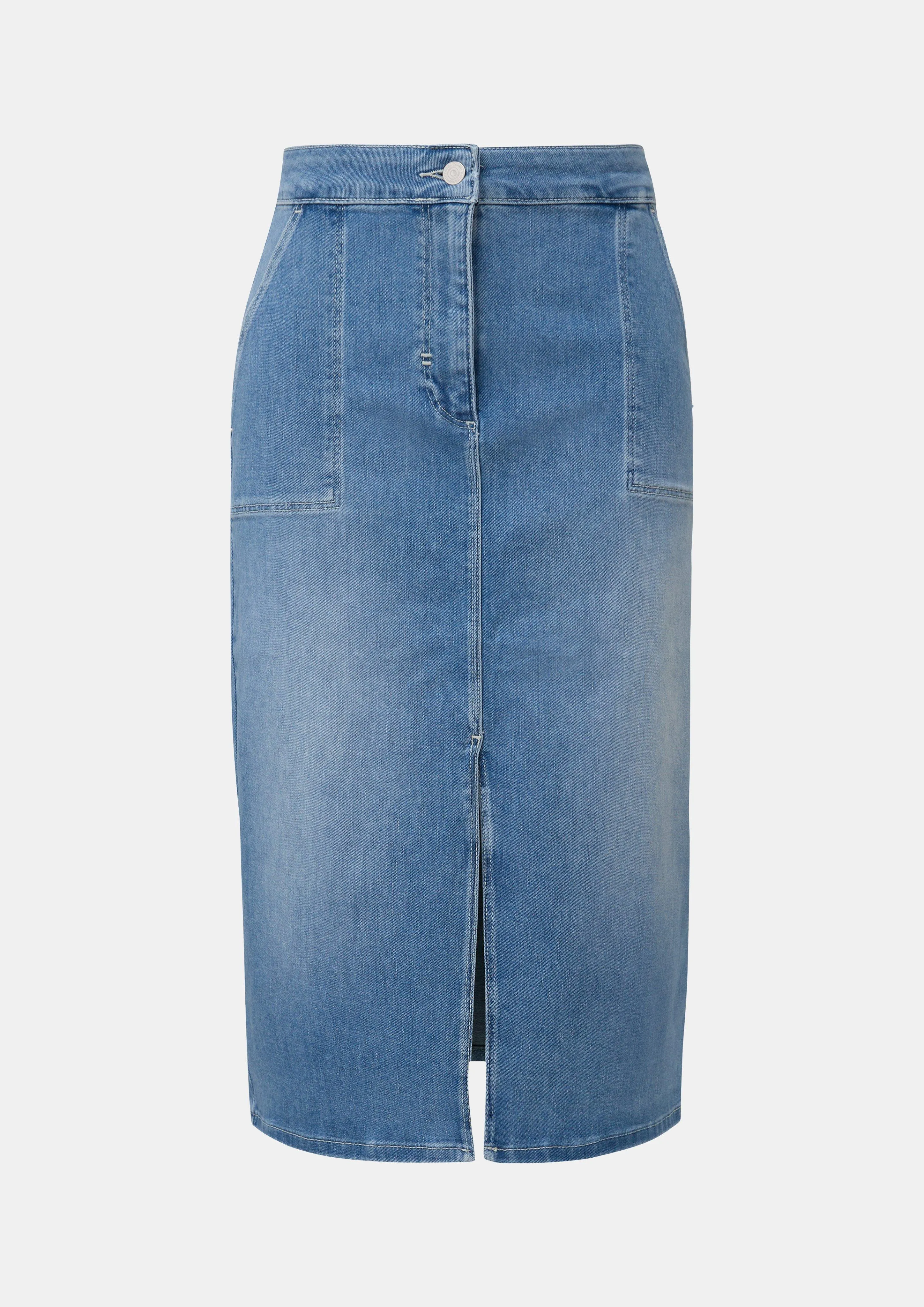 Midi-Rock aus Denim