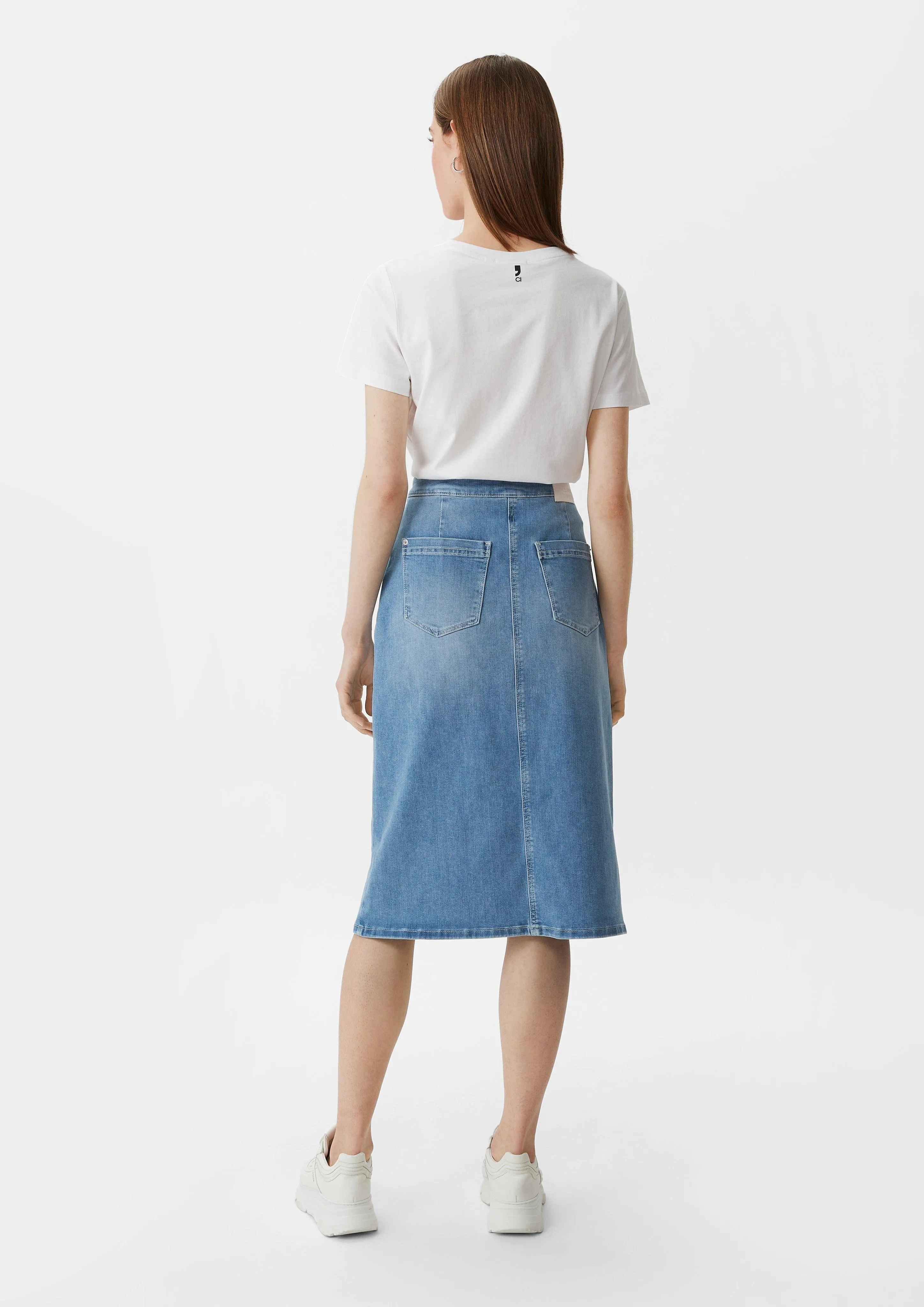 Midi-Rock aus Denim